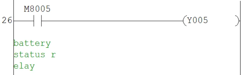 img/FXCPU Special Relay/Mitsubishi Special Relay M8005.webp